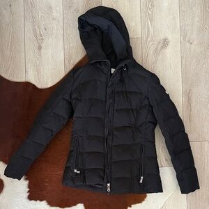 Calvin Klein Black Hooded Puffer Jacket
